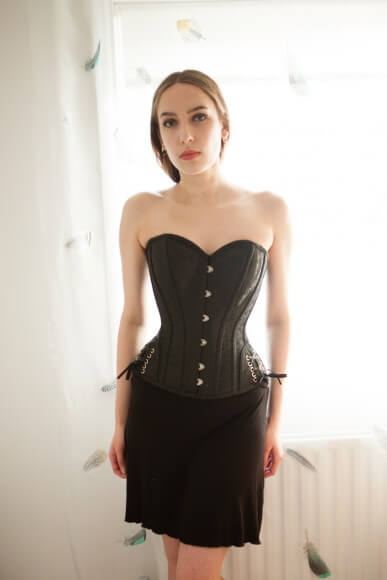 Lacing-detail corset top