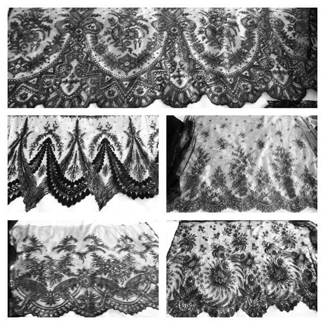types of lace fabric