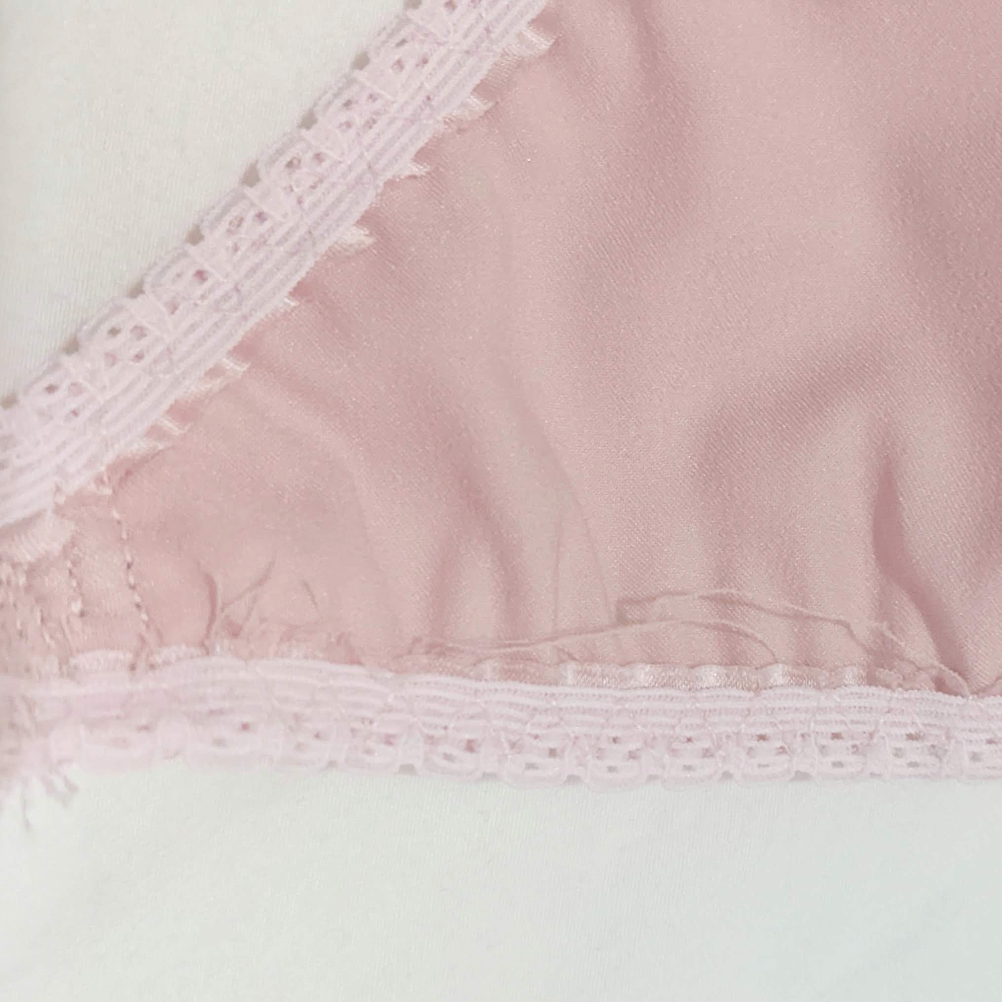 Cecile dust pink silk and tulle bra — Buttress & Snatch