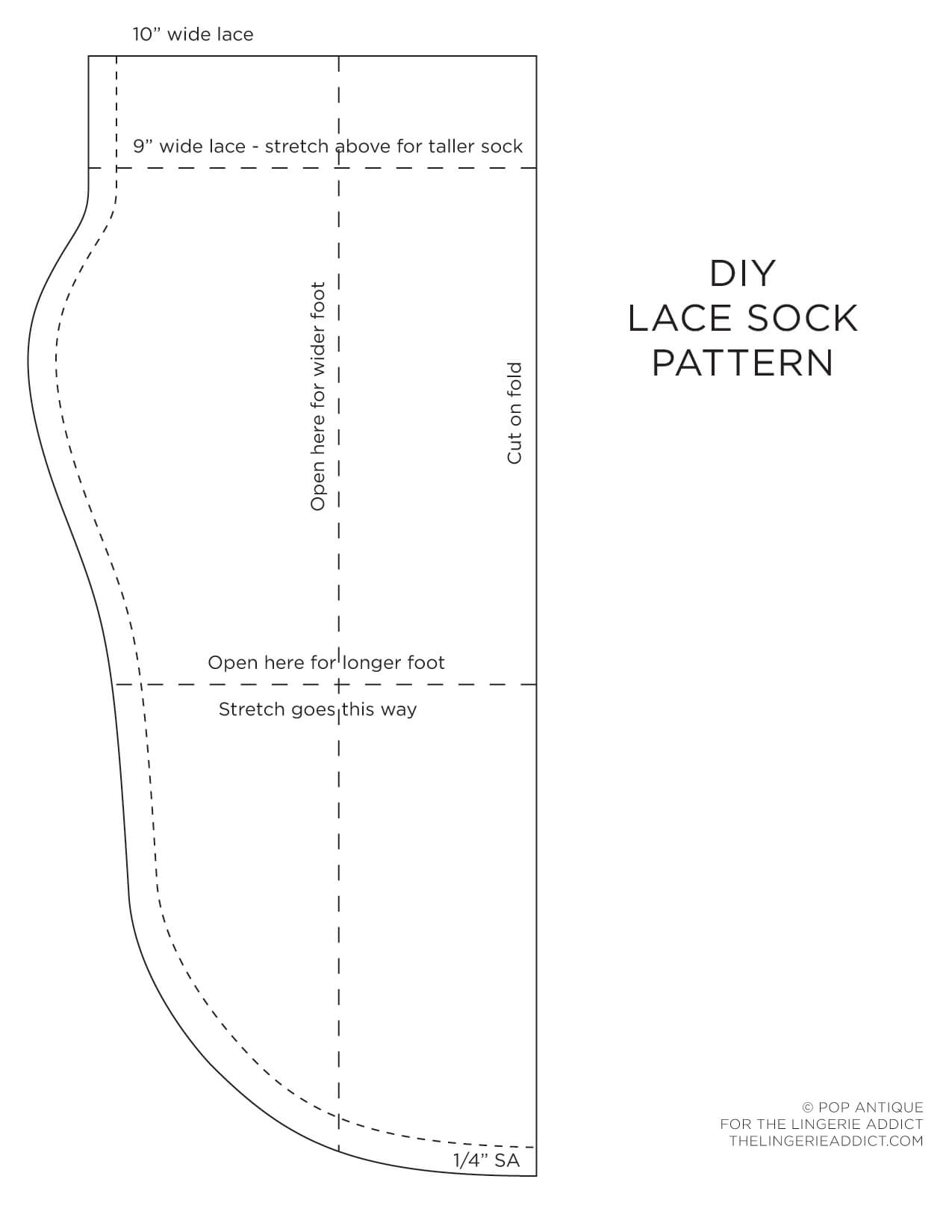 Review + DIY: Velvet Heart Lace Socks