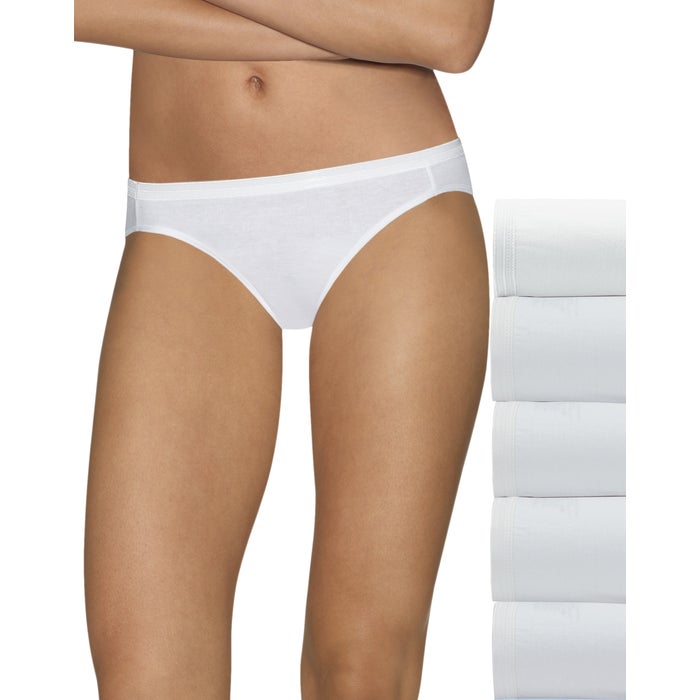 Women's underpants in bikini cut made of cotton, 4-pack M 