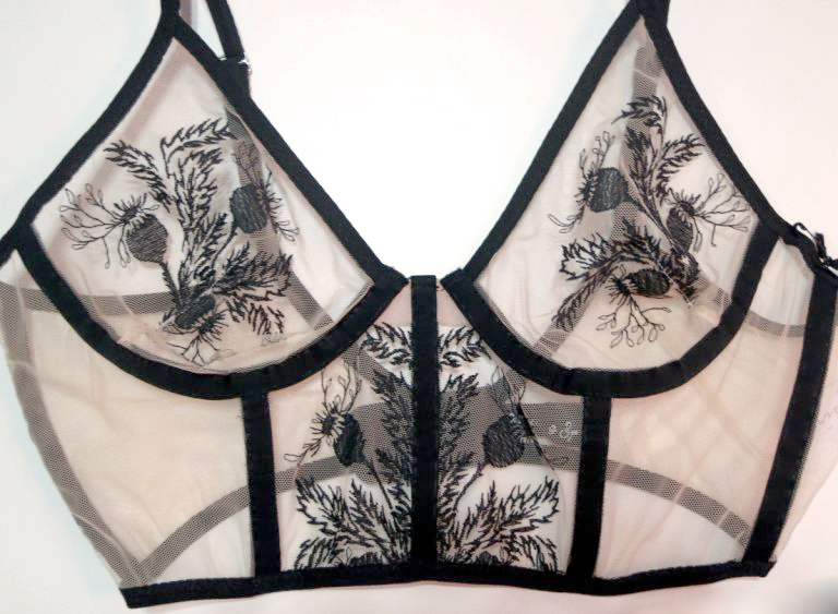 Thistle and Spire Women's Medusa Thong Bodysuit, Black, XS at
